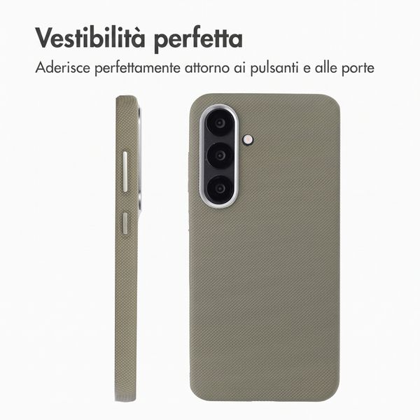 Accezz Cover Mesh con MagSafe Samsung Galaxy S25 / S24 - Grigio scuro
