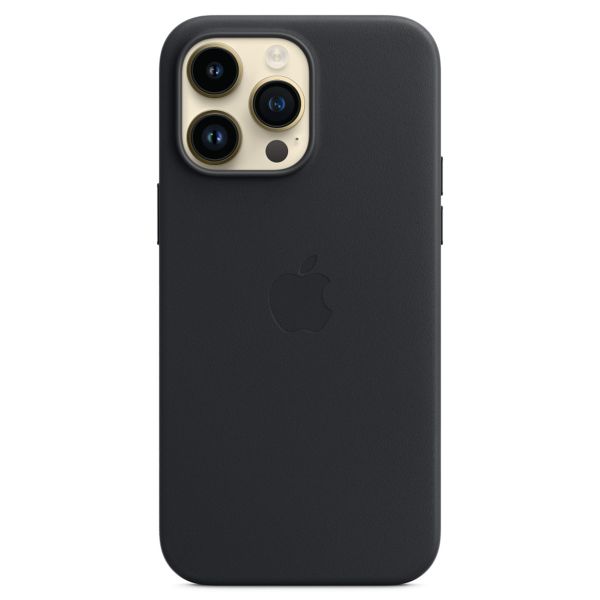 Apple Cover Posteriore in Pelle con MagSafe Apple iPhone 14 Pro Max - Midnight