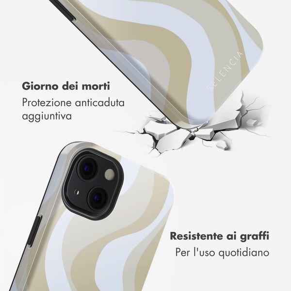 Selencia Cover posteriore Vivid con MagSafe Apple iPhone 13 - Desert Waves Beige