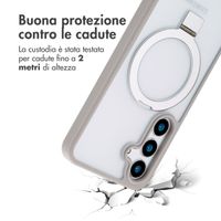 Accezz Cover con anello e supporto con MagSafe Samsung Galaxy S24 - Grigio