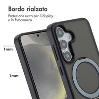 Accezz Cover con anello e supporto con MagSafe Samsung Galaxy S25 - Nero