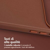 Accezz Cover in Pelle con MagSafe Apple iPhone 17 Pro Max - Sienna Brown