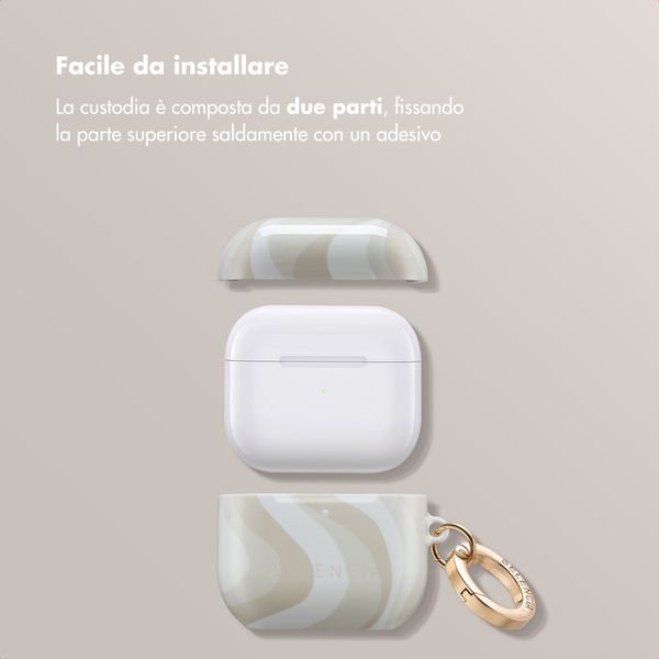 Selencia Cover Vivid  Apple Airpods 4 - Desert Waves Beige