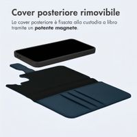 imoshion Cover a libro di lusso 2-in-1 rimovibile Samsung Galaxy A37 (5G) - Blu