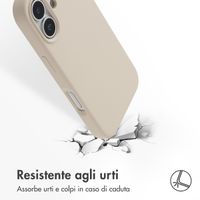Accezz Cover in silicone liquido con MagSafe Apple iPhone 17 - Stone