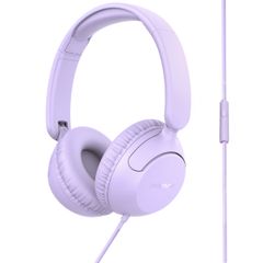 imoshion Cuffie per bambini con filo - cavo AUX - limitatore di decibel - Lavender Lilac