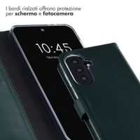 Selencia Cover a libro in vera pelle Samsung Galaxy A57 (5G) - Verde