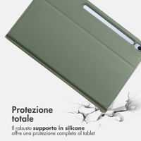 Accezz Cover Tablet Classica Samsung Galaxy Tab S10 FE Plus - Verde