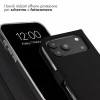 Selencia Cover a libro in vera pelle Apple iPhone 18 Pro Max / 17 Pro Max - Nero