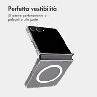 Accezz Cover posteriore Xtreme Impact con MagSafe Samsung Galaxy Z Flip 8 - Trasparente