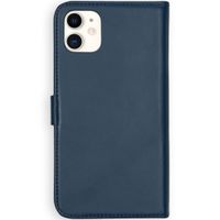 Selencia Cover a libro in vera pelle Apple iPhone 11 - Blu