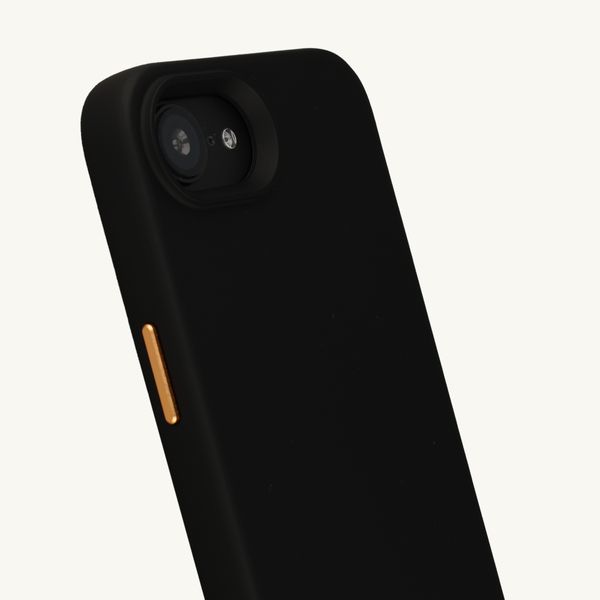 Selencia Rivièra MagSafe Backcover met afneembare haakjes Apple iPhone 17e / 16e - Velvet Black