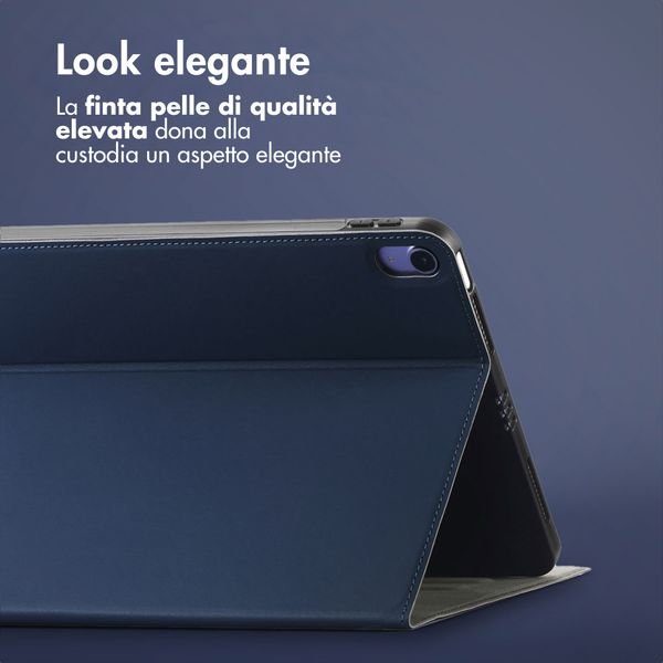 Accezz Cover Tablet Classica Apple iPad Air 11 pollici (2026) M4 / (2025) M3 / (2024) M2 / Air 5 (2022) / Air 4 (2020) - Blu scuro