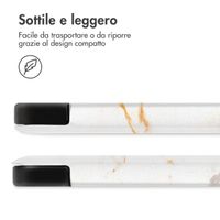 imoshion Cover Trifold Design Samsung Galaxy Tab A11 / A9 8.7 pollici - White Marble