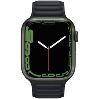 Apple Cinturino Leather Link Apple Watch | 44/45/46/49 mm - Taglia M/L - Midnight
