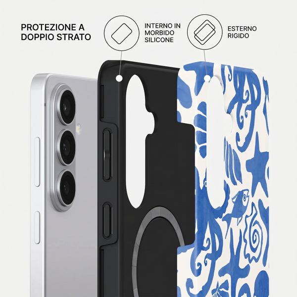 Burga Cover Posteriore Resistente con MagSafe Samsung Galaxy S26 - Nera