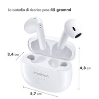 imoshion Aura Earbuds - Auricolari wireless - Auricolari Bluetooth wireless - Bianco