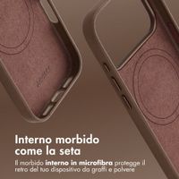Accezz Cover in Pelle con MagSafe Apple iPhone 18 Pro / 17 Pro - Marrone caffè