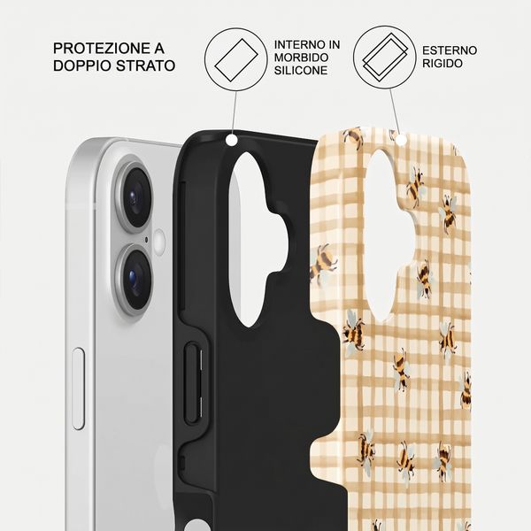 Burga Cover Posteriore Resistente con MagSafe Apple iPhone 17 - Honeycomb