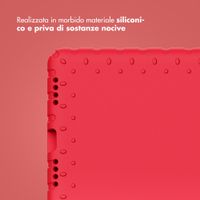 imoshion Cover Posteriore Kidsproof con Maniglia Apple iPad 11 (2025) 11 pollici A16 / iPad 10 (2022) 10.9 pollici - Rosso