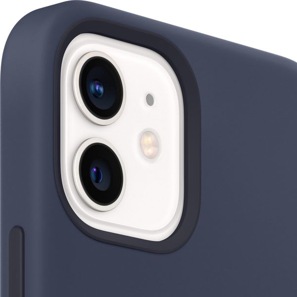 Apple Cover Posteriore in Silicone con MagSafe Apple iPhone 12 Mini - Deep Navy