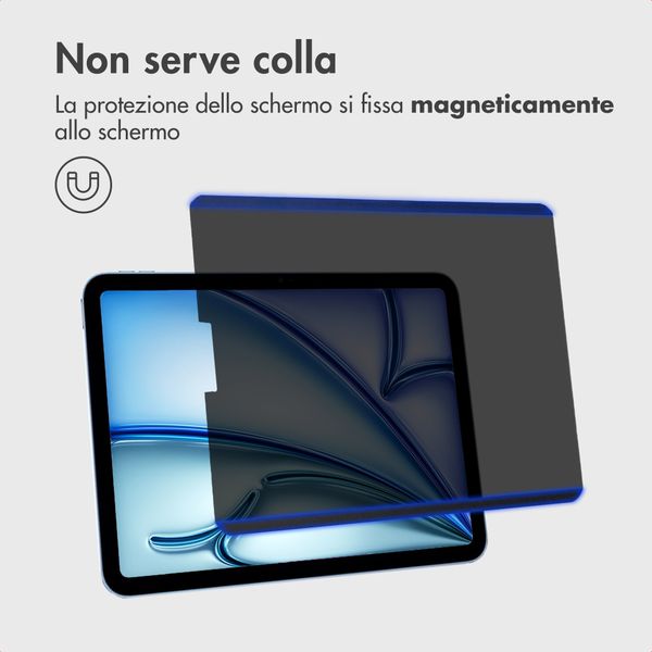 Accezz Pellicola protettiva con privacy magnetica Apple iPad Pro 11 (2018/2020/2021/2022) / Air 5 (2022) / Air 4 (2020)