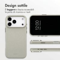 Accezz Cover in Pelle con MagSafe Apple iPhone 18 Pro / 17 Pro - Light Grey