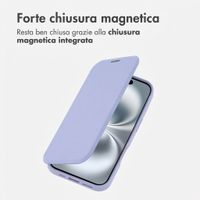 imoshion Bookcase trasparente con MagSafe Apple iPhone 16 - Lilla