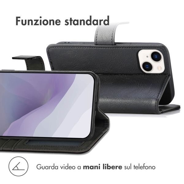 imoshion Cover a libro di Lusso Apple iPhone 14 / 13 - Nero