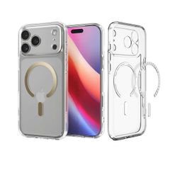 Spigen Cover Posteriore Ultra Ibrida con MagSafe Apple iPhone 17 Pro - Clear Gold