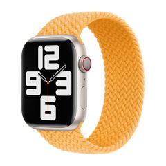 Apple Cinturino Solo intrecciato Apple Watch | 38/40/41/42 mm - Taglia 4 - Maize