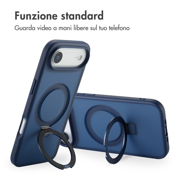 Accezz Cover con anello e supporto con MagSafe Apple iPhone Air - Blu