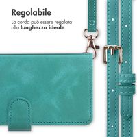 imoshion Cover a libro con Cordino Samsung Galaxy A35 - Turchese