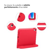 imoshion Cover Posteriore Kidsproof con Maniglia Apple iPad 11 (2025) 11 pollici A16 / iPad 10 (2022) 10.9 pollici - Rosso