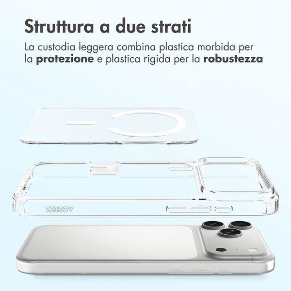 Accezz Cover posteriore Xtreme Impact con MagSafe Apple iPhone 18 Pro Max / 17 Pro Max - Trasparente