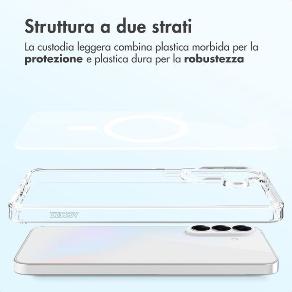 Accezz Cover posteriore Xtreme Impact con MagSafe Samsung Galaxy A37 (5G) - Trasparente