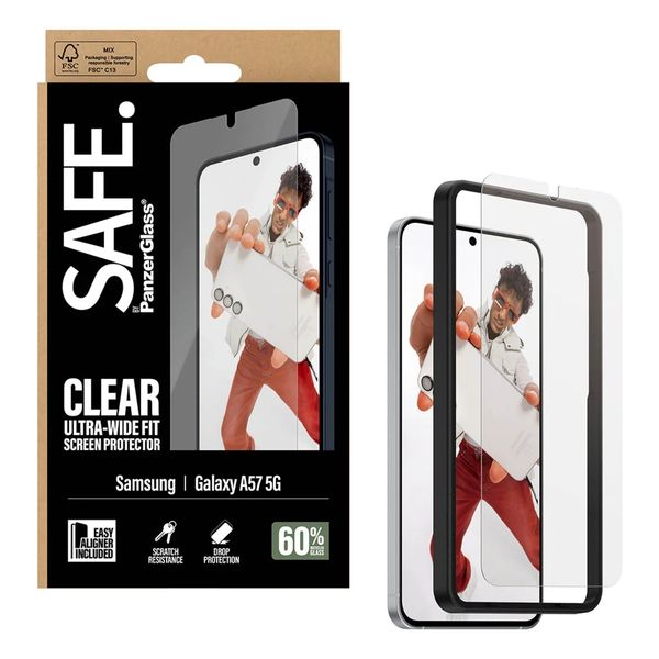 SAFE by PanzerGlass Vetro temperato ultra-wide Fit con applicatore Samsung Galaxy A57 (5G)