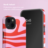 Selencia Cover posteriore Vivid con MagSafe Apple iPhone 13 - Dream Swirl Pink