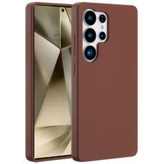 Accezz Cover in silicone liquido con MagSafe Samsung Galaxy S25 Ultra - New Tea Brown