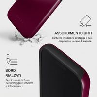 Burga Cover Posteriore Resistente con MagSafe Apple iPhone 17 Pro - Dark Cherry