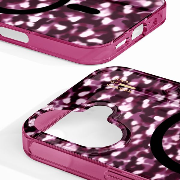 iDeal of Sweden Cover Trasparente con MagSafe Apple iPhone 16 - Cherry Crush