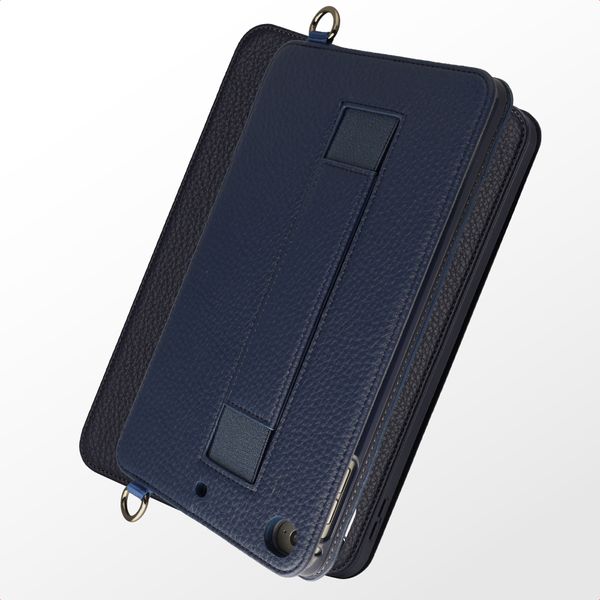 Accezz Trifold Bookcase met handstrap Apple iPad Mini 5 (2019) / Mini 4 (2015) - Donkerblauw
