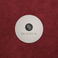 Selencia Cover per laptop in velluto a coste 13-14 pollici - Sleeve per laptop - Deep Burgundy