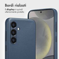 Accezz Cover in pelle 2 in 1 con MagSafe Samsung Galaxy S24 - Nightfall Blue