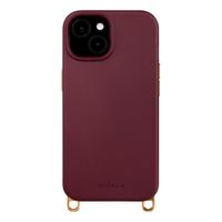 Selencia Cover posteriore Rivièra con MagSafe con ganci rimovibili Apple iPhone 14 / 13 - Bold Burgundy