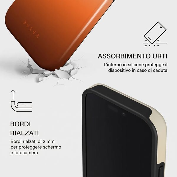 Burga Cover Posteriore Resistente con MagSafe Apple iPhone 16 Pro - Slow Burn