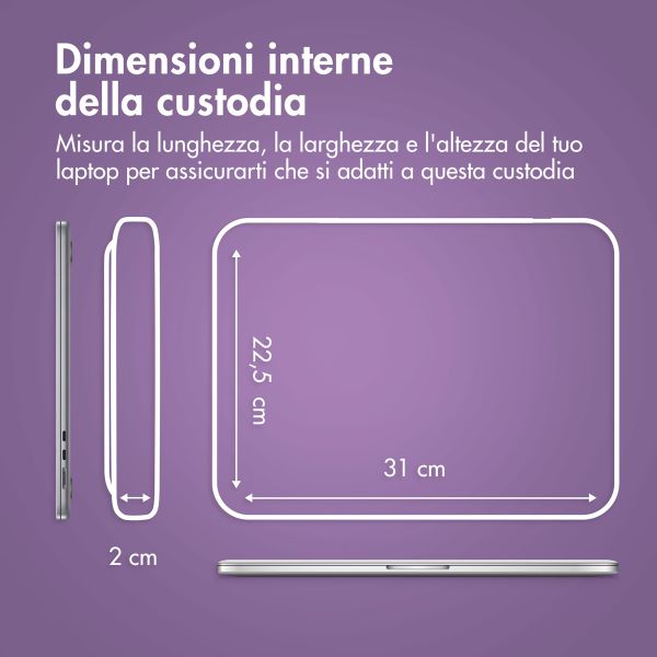 imoshion Cover per laptop 13 pollici - Laptopsleeve con tasca - Sandstone