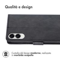 imoshion Cover a libro di Lusso Samsung Galaxy S25 Edge - Nero