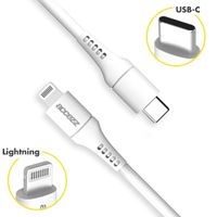 Accezz Cavo da Lightning a USB-C - Certificato MFI - 1 metro - Bianco