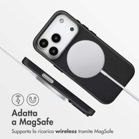 Accezz Cover in Pelle con MagSafe Apple iPhone 17 Pro - Onyx Black